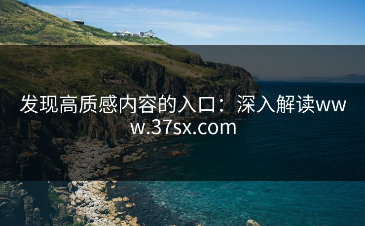 发现高质感内容的入口:深入解读www.37sx.com