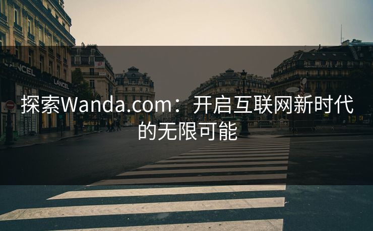 探索Wanda.com:开启互联网新时代的无限可能