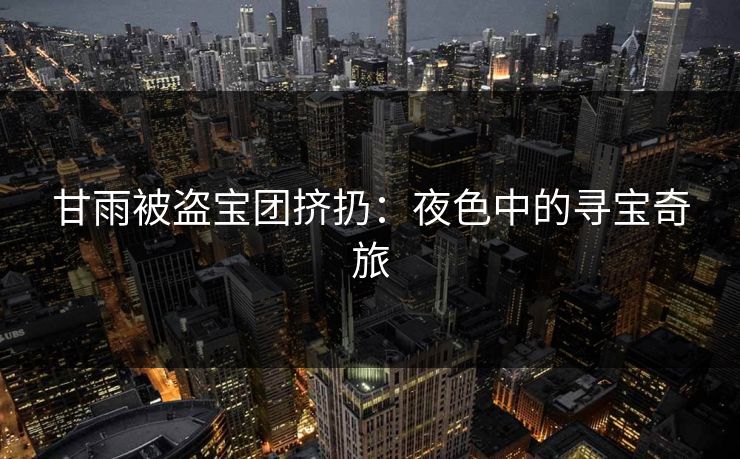 甘雨被盗宝团挤扔:夜色中的寻宝奇旅